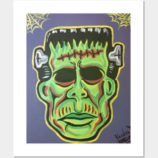 Ben cooper style monster mask collegeville costume 80s creature mask frankenstein Posters and Art